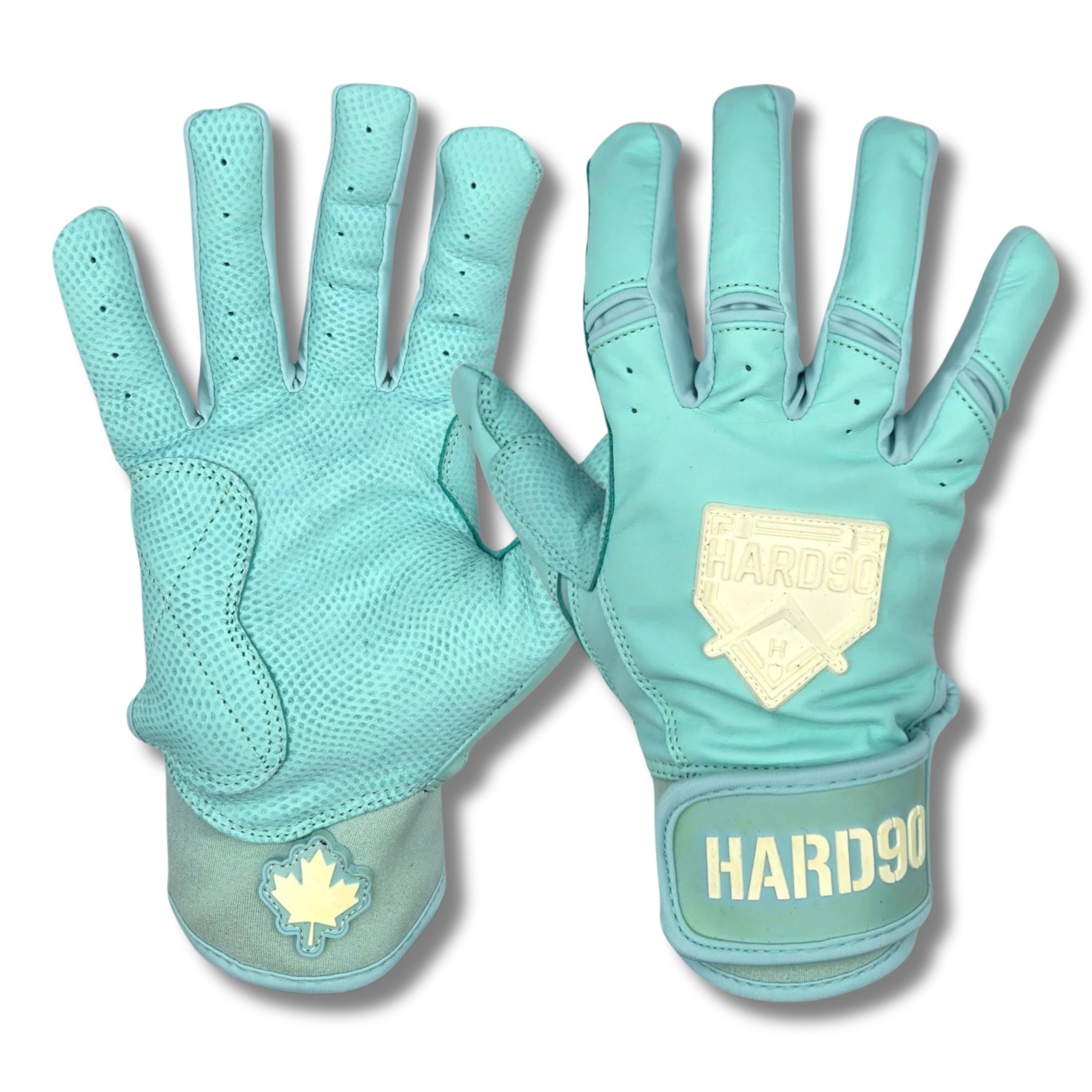 Mint Short Cuff Batting Gloves